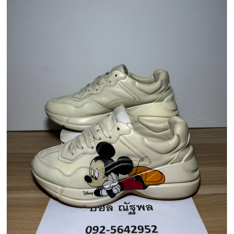 Gucci 37.5/24.5 Rhyton X Disney Mickey Mouse Print