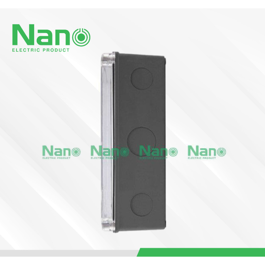 กล่อง กล่องกันน้ำ พลาสติก NANO 203CB 203CW ฝาใส - รูปที่ 4