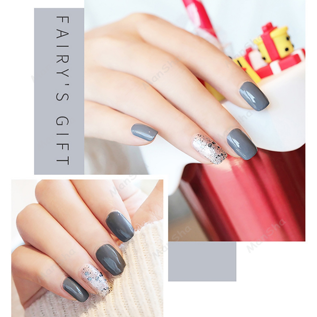 BOLANYA สีทาเล็บกึ่งเจล ยาทาเล็บ สีทาเล็บ 2in1 แห้งไว สีสวย สีทาเล็บเจล ยาทาเล็บลอกได้ น้ำยาทาเล็บ - รูปที่ 6