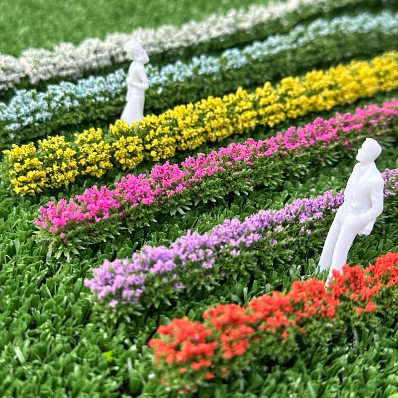 (ขั้นต่ำ 50฿) พุ่มดอกไม้ โมเดล สำหรับตกแต่งโมเดล Diorama ไดโอรามา บ้านตุ๊กตา สวนขวด โมเดลจำลอง