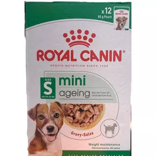 อาหารเปียกสุนัข Royal Canin Mini Puppy/Adult/Ageing 1 กล่อง (85g 12 ซอง)