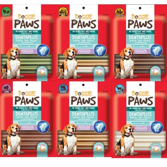Doggie Paws Dentaplus ด็อกกี้ พาวส์ เดนต้าพลัส ขนมขัดฟัน ขนาด 450g.*โปรดอ่านรายละเอียดก่อนสั่งซื้อ