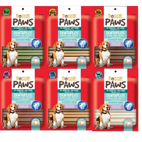 Doggie Paws Dentaplus ด็อกกี้ พาวส์ เดนต้าพลัส ขนมขัดฟัน ขนาด 450g.*โปรดอ่านรายละเอียดก่อนสั่งซื้อ