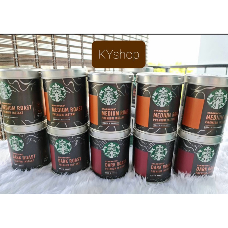 Exp.2027 starbucks Premium Instant coffee กาแฟสตาร์บัคส์ ผงกาแฟสตาร์บัคส์ กาแฟสำเร็จรูป