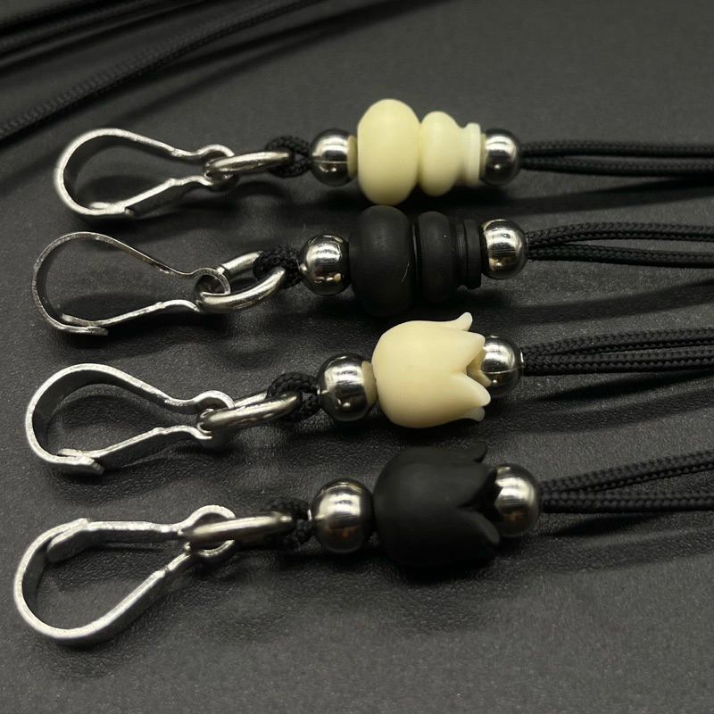 สร้อยเชือกร่ม แสตนเลส สายปรับ บัวน้ำเต้า