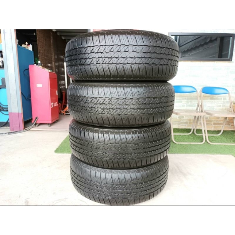 **ราคา 1 เส้น** ยางมือสอง 265/60R18 Bridgestone Dueler HT684  ผลิตปี 2021 ประกัน 30 วัน มีบริการเก็บ