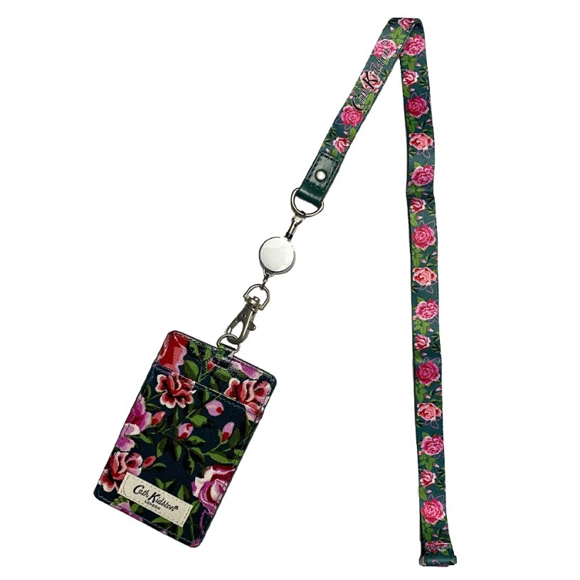 Cath Kidston Set Lanyard Dolly Rose Green