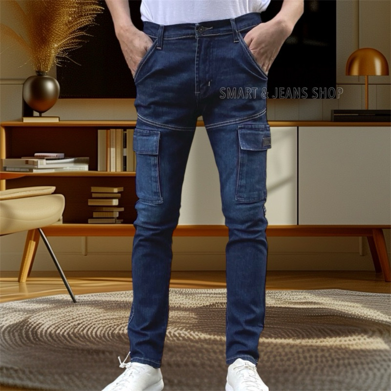 กางเกงคาร์โก้ WINSMAN แท้100% ทรงสลิมเดฟ ผ้ายืด 6กระเป๋า เอว 28-36