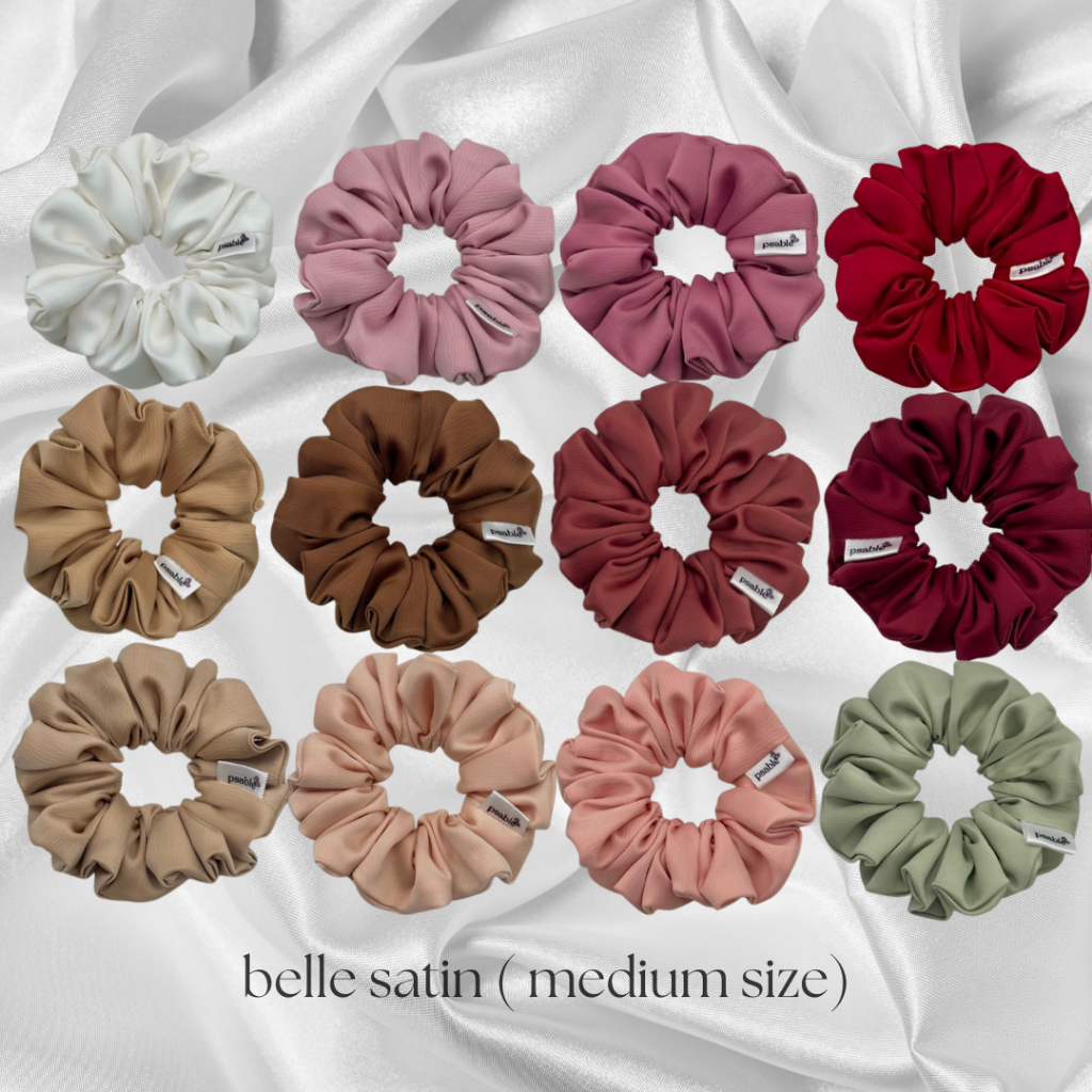 psable ♡ belle size M ♡ ยางรัดผม . ยางมัดผม . โดนัทมัดผม . ยางมัดผมผ้าซาติน