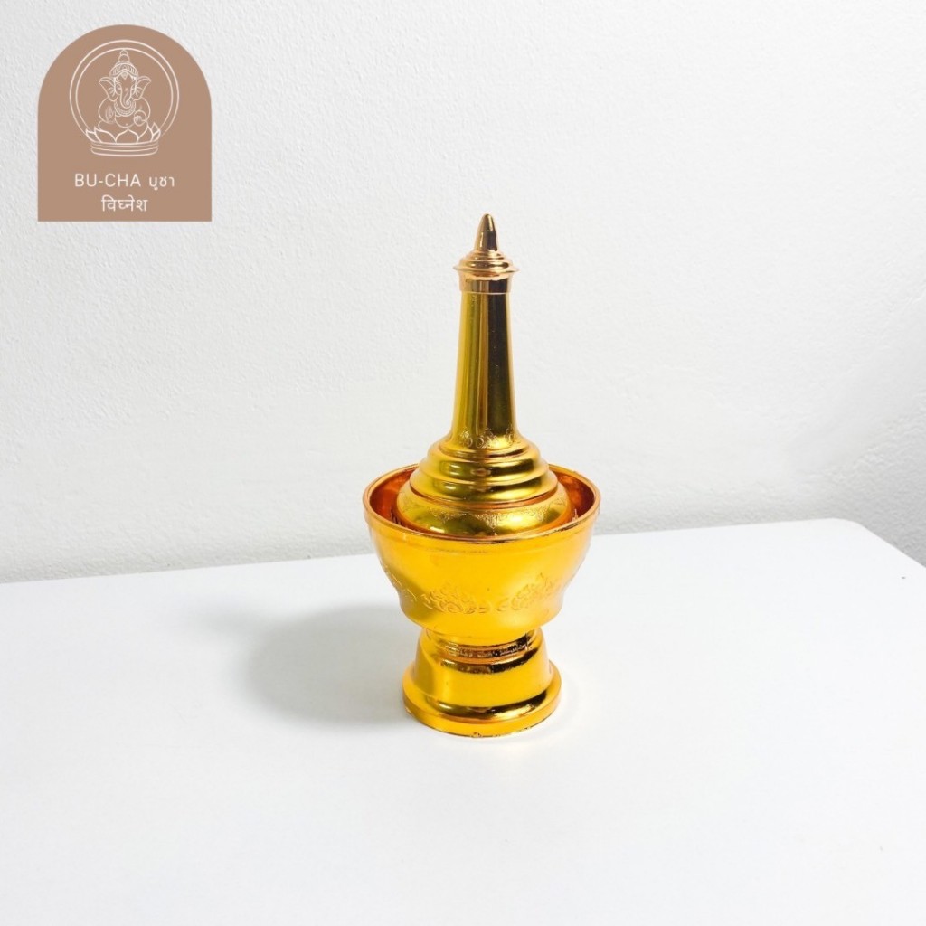 BC12-7 ชุดกรวดน้ำทิพย์สีทอง ชุดที่กรวดน้ำ