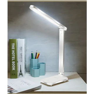 โคมไฟตั้งโต๊ะ โคมไฟหัวเตียง มินิมอล ไฟอ่านหนังสือ LED ปรับได้ 3 ระดับ พับเก็บได้ ถนอมสายตา