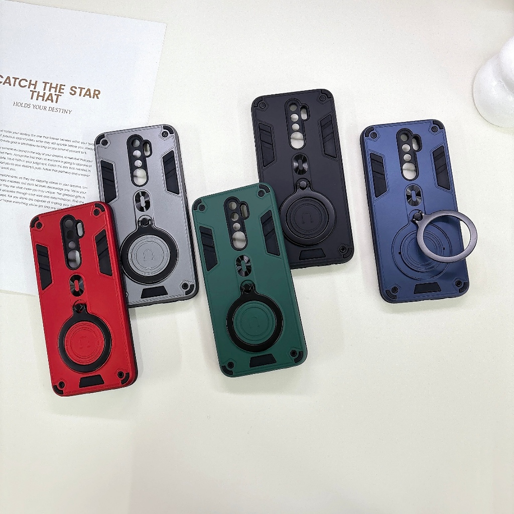 Oppo A52020 A92020 CASE เคสกันกระแทก 2in1 พร้อมขาตั้ง งานหรู  สำหรับรุ่น อ็อปโป้ เอ52020 Oppo A52020