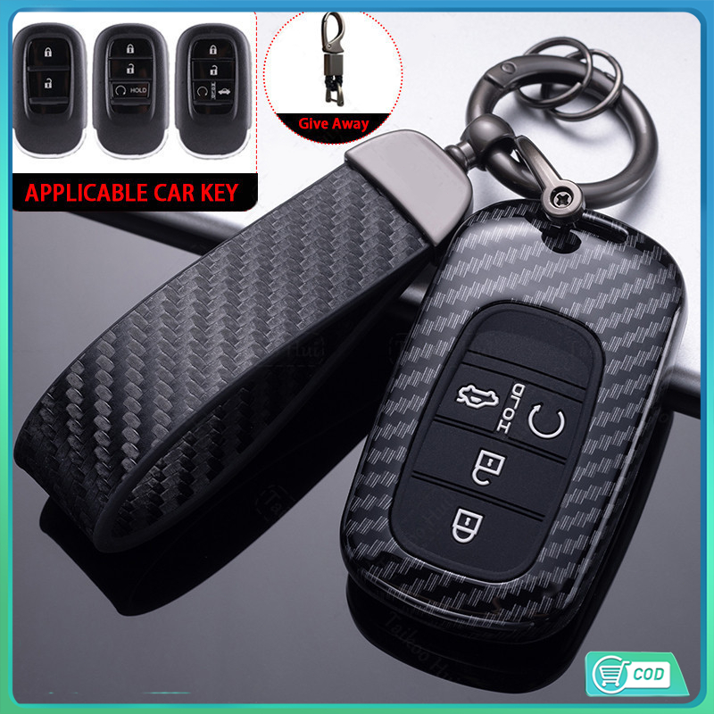CARBON KEY เคสเคฟล่ากุญแจรถ + พวงกุญแจ ALL NEW HONDA Jazz / Civic / Accord / CITY / CRV / HRV