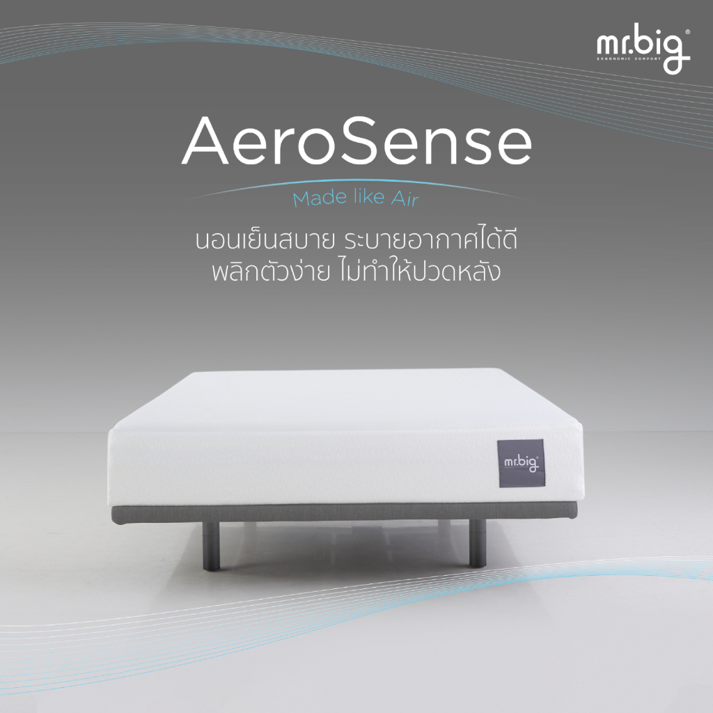 [ ฟรีชุดเครื่องนอน ] mr.big ที่นอน AeroSense : Made Like Air