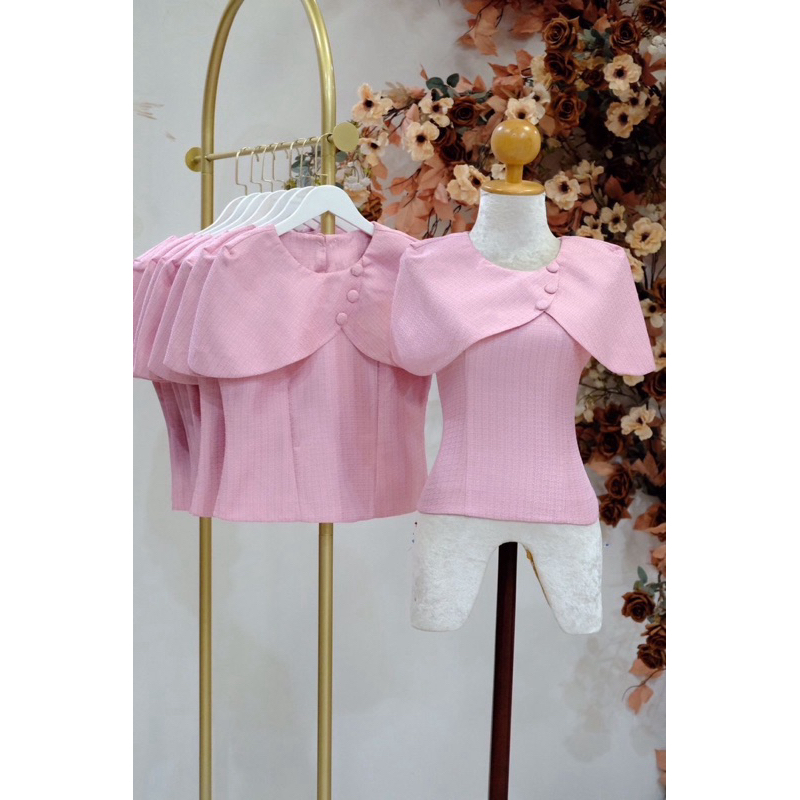 R31 เสื้อผ้าฝ้าย ทรงแขนค้างคาว ซิปหลัง พร้อมส่ง
