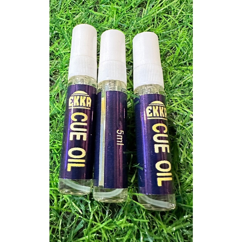 คิวออย + ผ้าเช็ค น้ำยาเช็คไม้คิว ทำให้ลื่นเป็นเงางาม ขนาดทดลองใช้ 5 ml จำนวน 1 ขวด อุปกรณ์เสริมสนุ๊กเกอร์