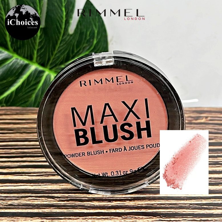 [Rimmel London] Maxi Blush 9g, 001 THIRD BASE บลัชออน เนื้อแป้ง บางเบา