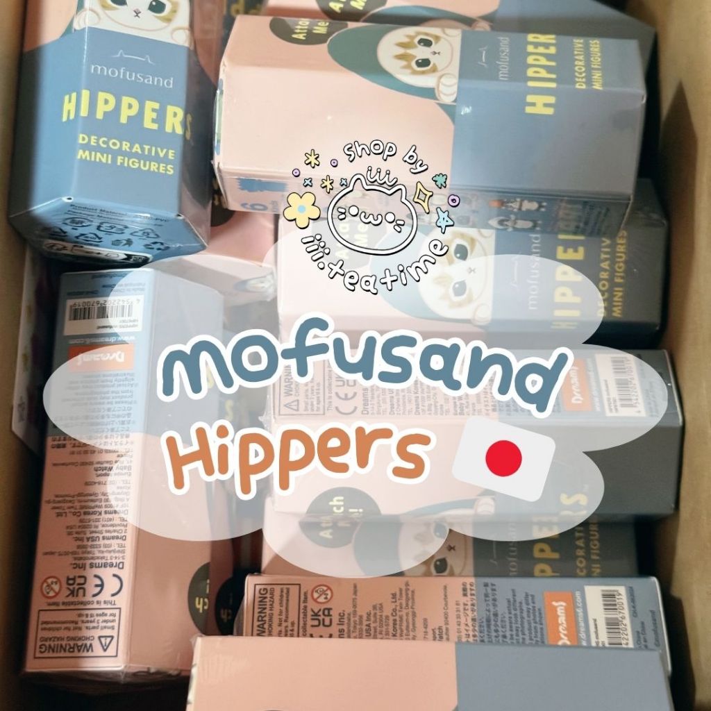 ꒰ พร้อมส่ง! ꒱ กล่องสุ่ม Mofusand Hippers จากญี่ปุ่น 🇯🇵 (ของแท้) ตัวเกาะโทรศัพท์ Mofusand