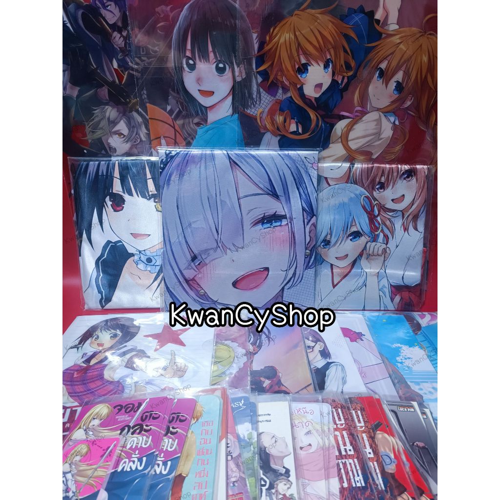 ของพรีเมี่ยม ของแถมงานหนังสือ แฟ้ม โปสเตอร์ใส โปสการ์ด สติ๊กเกอร์ติดบัตร ปลอกหมอน จากรักพิมพ์Luckpim
