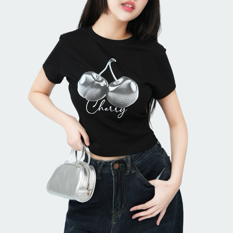 COD （จัดส่งภายใน 24 ชั่วโมง）เสื้อสบายๆ เสื้อ baby tee เสื้อยืด เสื้อยืด เสื้อน่ารัก y2k แขนสั้น