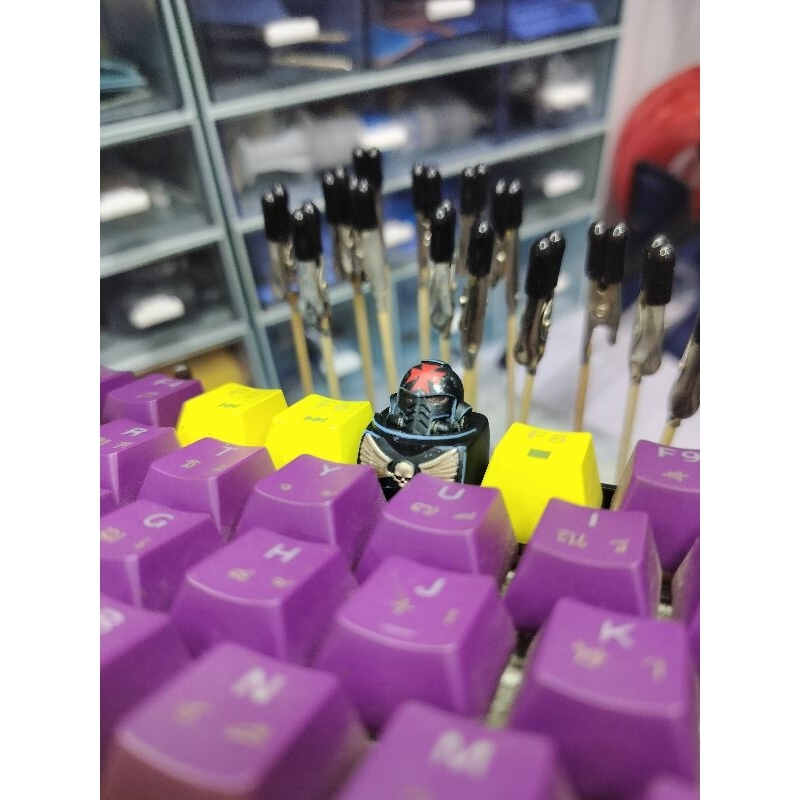 Warhammer Space Marine Keycap คีย์แคปเรซิ่นปุ่มกด