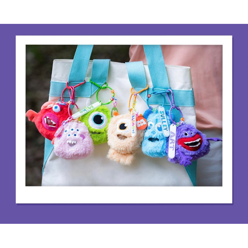 สินค้าพร้อมส่ง กล่องสุ่ม Monster University Plush Pendant