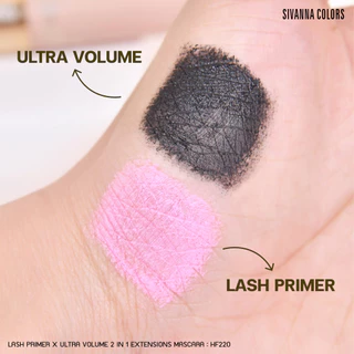 Sivanna Colors LASH PRIMER X ULTRA VOLUME : HF220 | มาสคาร่า2สี