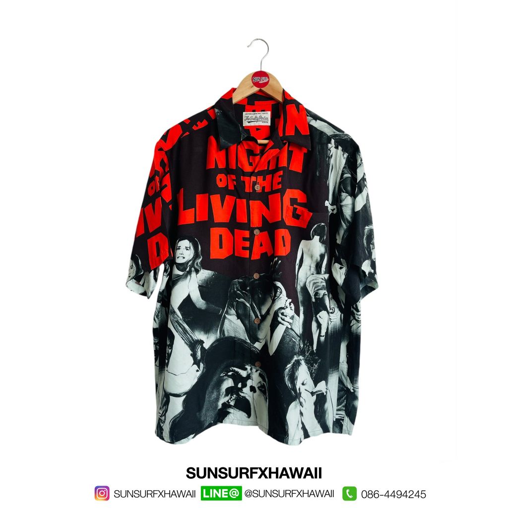 WACKO MARIA HAWAIIAN SHIRT S/S TYPE-1 "NIGHT OF THE LIVING DEAD"