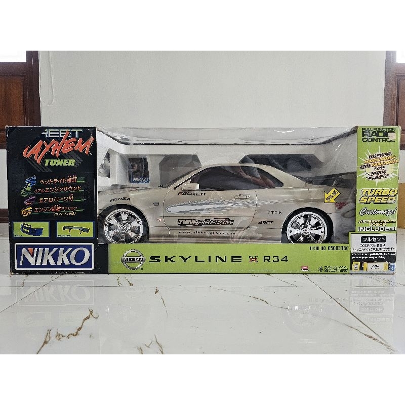 รถสเกล 1/5 ของหายาก Nikko Nissan Skyline GTR R34