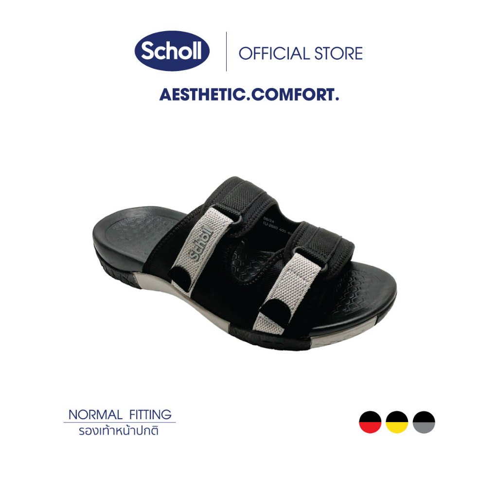 Scholl รองเท้าสกอลล์-โอลิเวอร์ Oliver แตะสวมสำหรับผู้ชาย และผู้หญิง รองเท้าสุขภาพ General Comfort เบา ทนทาน