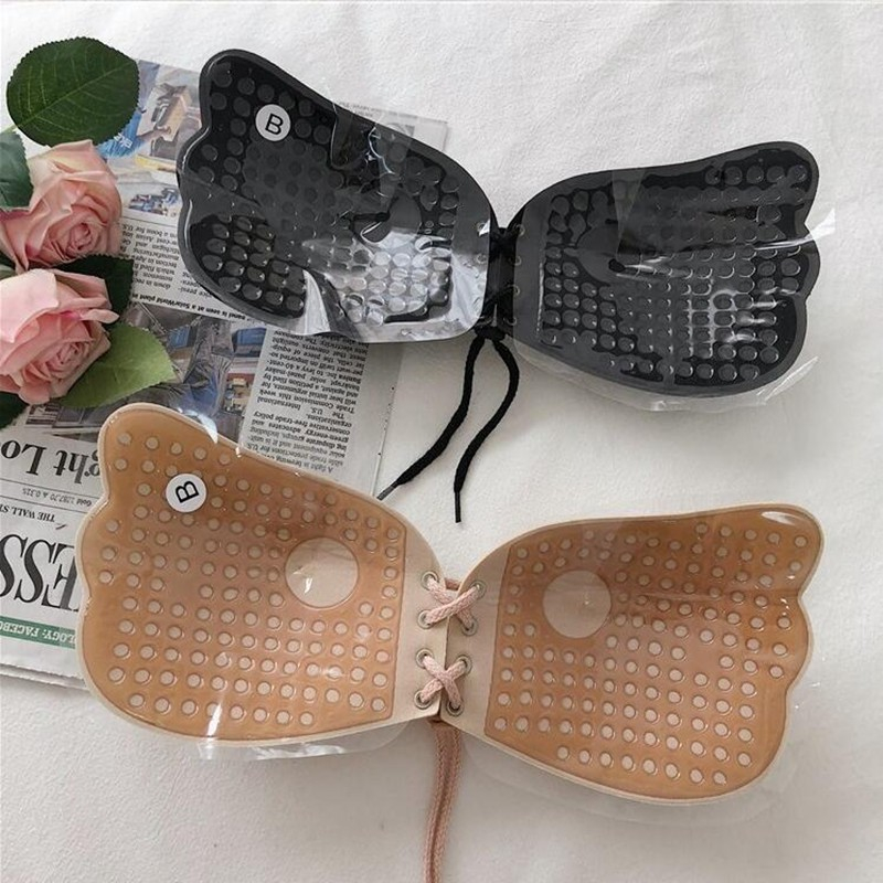 A10-บราผีเสื้อ บราปีกนก สติ๊กเกอร์หน้าอกผีเสื้อ เชือกรูด การออกแบบรูระบายอากาศ กาวเหนียว ติดทน ไม่หลุดง่าย - รูปที่ 2