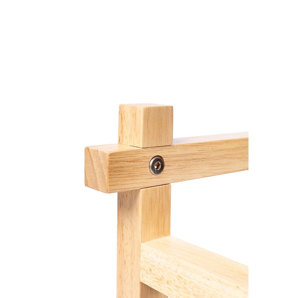 THE WOOD'S TALE ราวพาดผ้า 4 เส้น Towel rack จากไม้แท้ธรรมชาติ 100%ช่วยให้จัดผ้าให้เป็นระเบียบสวยงาม - รูปที่ 3