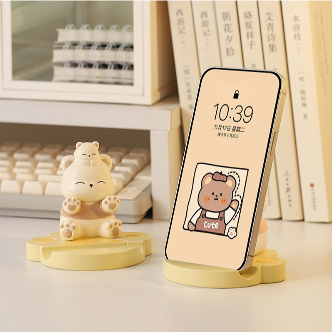 ที่วางมือถือน้องหมีน่ารัก มี 4 แบบให้เลือก #Minimal28