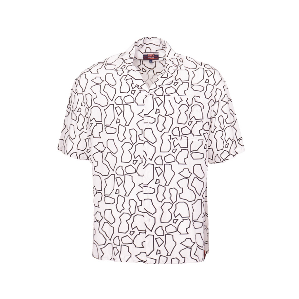 Khaki Bros. - คาคิ บรอส - Short Sleeve Shirt - เสื้อเชิ้ตแขนสั้น ทรง Loose Fit - KM24S026