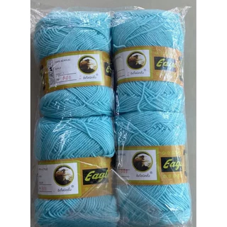 ไหมพรมอีเกิ้ล 4 ply (ขายยกห่อ) 1 ห่อ มี 4 ม้วน ใช้สำหรับถักเครื่องนุ่งห่ม,ถักตุ๊กตา