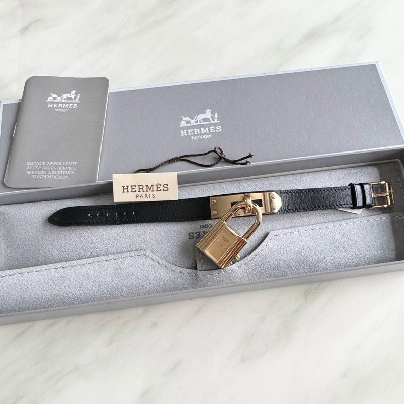 Hermes Kelly watch (Black)