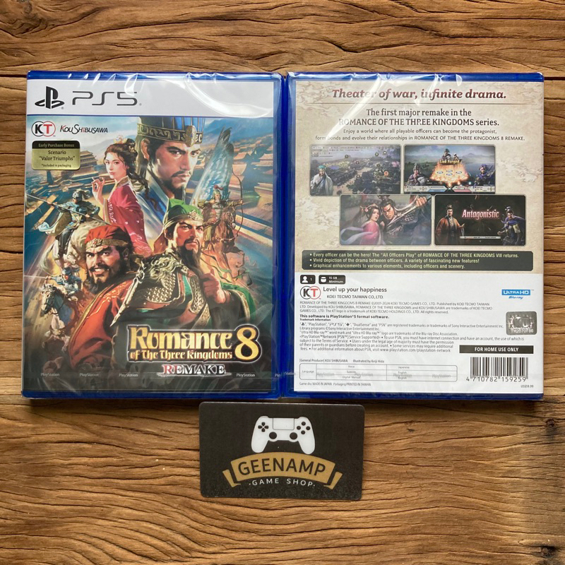 (คูปองShopeeลด15%) PS5 [มือ1] Romance of the Three Kingdom 8 Remake (R3/ASIA)(EN)