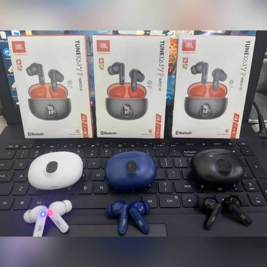หูฟังบลูทูธJBL  k63 TWS หูฟังไร้สาย หูฟัง บลูทูธ หูฟังเอียบัด หูฟังสเตอริโอ มาพร้อมฟังก์ชั่นตัดเสียง