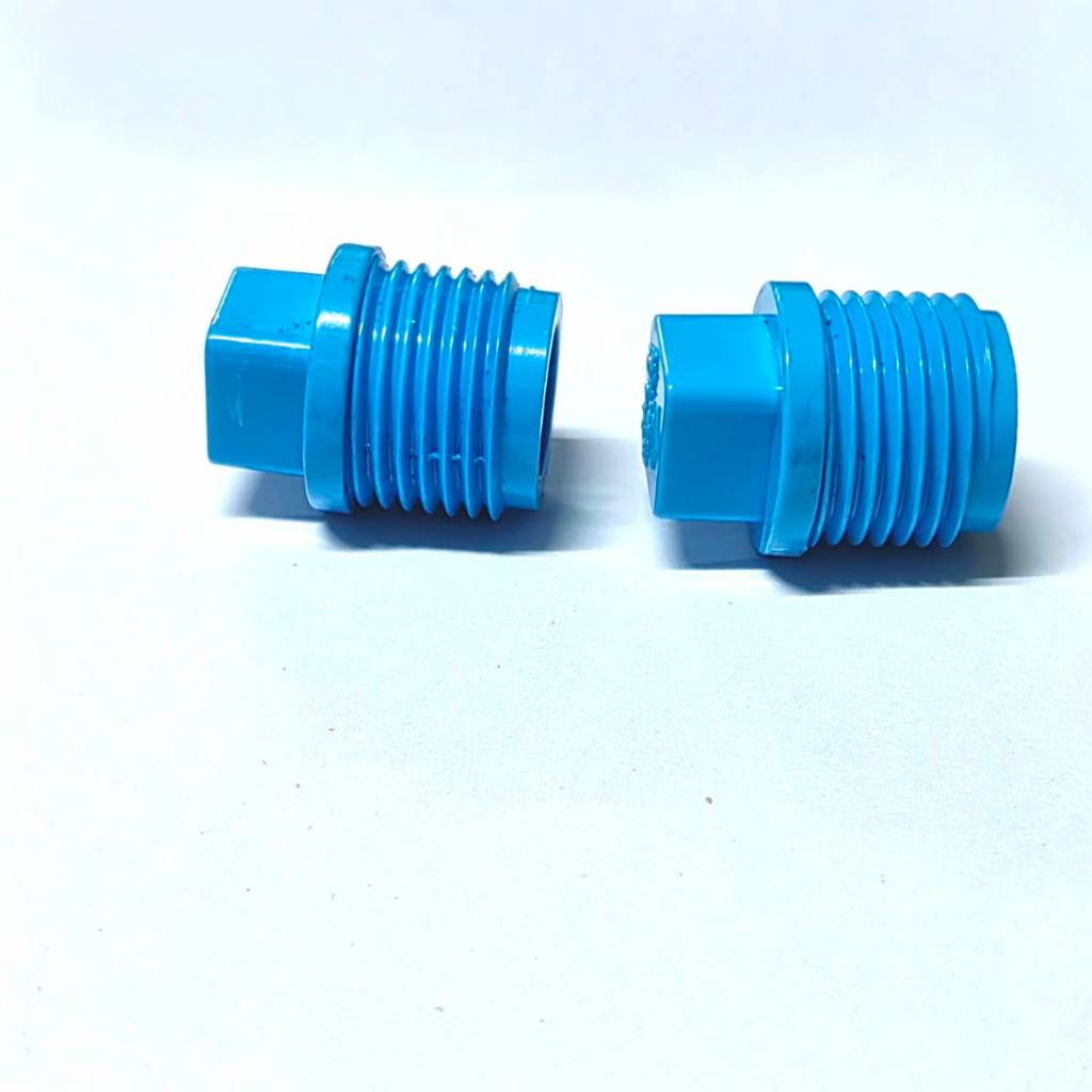 ปลั๊กอุด PVC / ปลั๊กอุดเกลียวนอก ขนาด 1/2 นิ้ว (4หุน)
