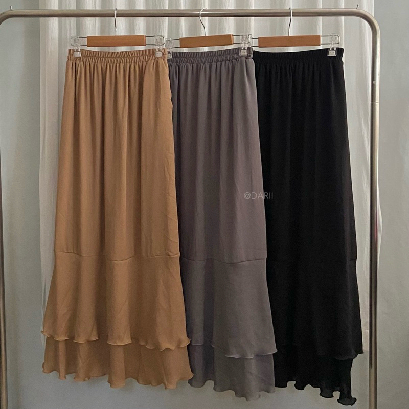 Mona Skirt | กระโปรงยาว ระบาย 2 ชั้น