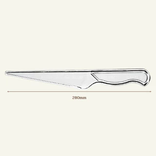 (10ชิ้น) มีดตัดเค้กสีใส มีดพลาสติก / Plastic Cake Knife 10pcs