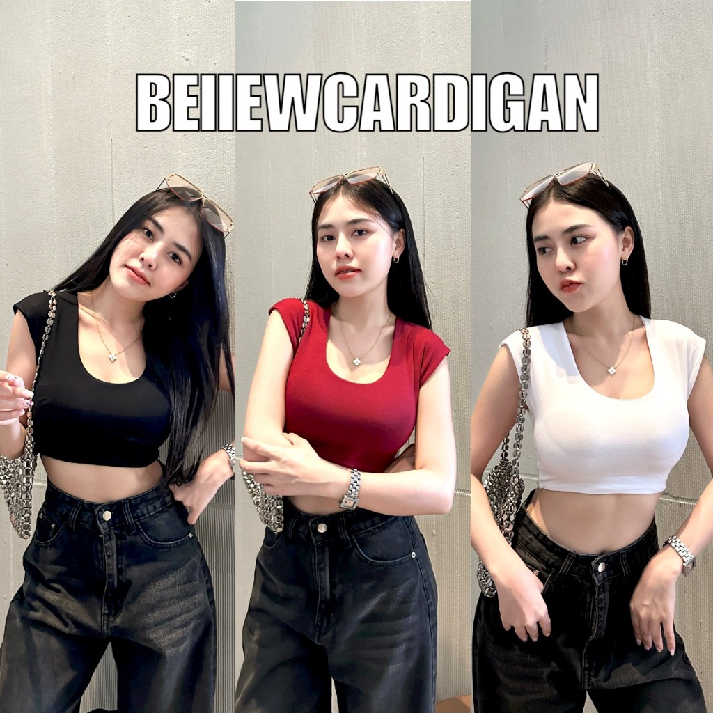 BEIIEW  เสื้อครอปคอยู เรย่อนผ้าเกรดพรีเมี่ยม สินค้ายอดฮิต‼️ คัทติ้งเนี๊ยบมาก ไม่ร้อนจ้า แมทซ์ได้ทุกลุค ใส่เที่ยวได้ลุคแซ