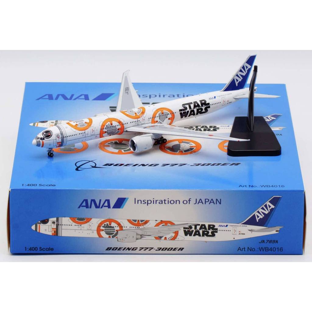 โมเดลเครื่องบิน All Nippon Airways (Star Wars BB-8) / Boeing 777-300ER WB4016 [พร้อมส่ง]