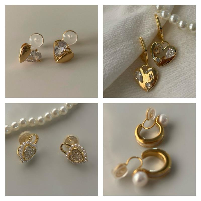 Clip On Earrings [ต่างหูหนีบไม่ต้องเจาะหู]