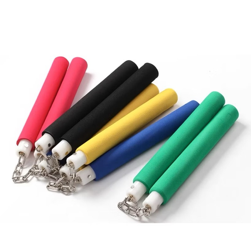 กระบองสองท่อน รุ่นขาว มีสองขนาด Sponge Nunchucks