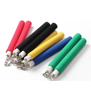 กระบองสองท่อน รุ่นขาว มีสองขนาด Sponge Nunchucks