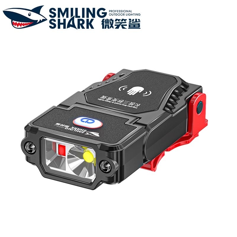 Smilingshark TD1007 ไฟคาดหัว led ไฟหน้ามินิ ไฟหนีบหมวก led headlight โคมไฟฝาคลิป ไฟหน้าสำหรับปีนเขาแบบ Ultralight ไฟตกปล