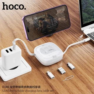 สายชาร์จ HOCO U140 สายชาร์จ All-in-one จ่ายไฟเร็วสูงสุด 60W สายยาว 95 ซม. พกพาสะดวก ใช้งานง่าย