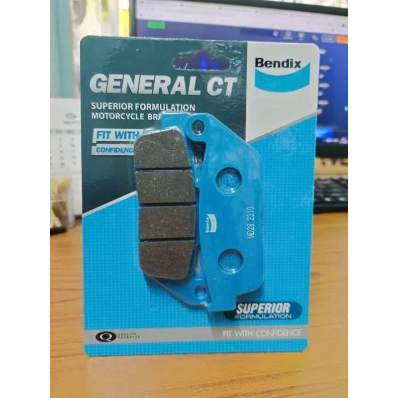 Bendix ผ้าดิสเบรคหน้า มอเตอร์ไซค์ (MD28) HONDA CBR250/300/500/650,KAWASAKI 650 Y16,TRIUMPH Bonneville,Scrambler,Thruxton