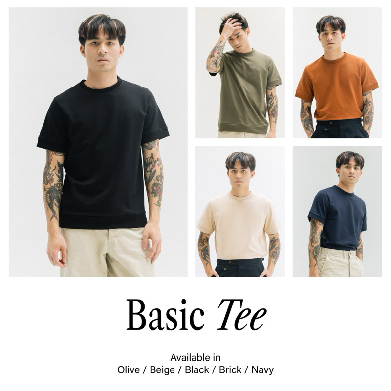 Rags and Lace เสื้อยืด Basic Tee ปักโลโก้ รวมทุกสี มี 5 สี